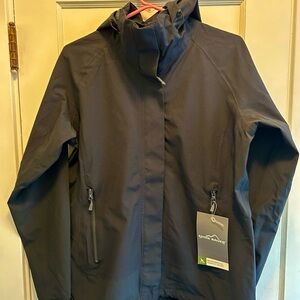 Eddie Bauer Brand Nee  Black Hooded Jacket